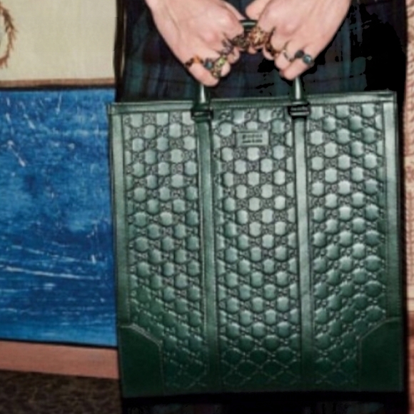 Gucci Guccissima Large Leather Tote / Crossbody Bag - Picture 3 of 13